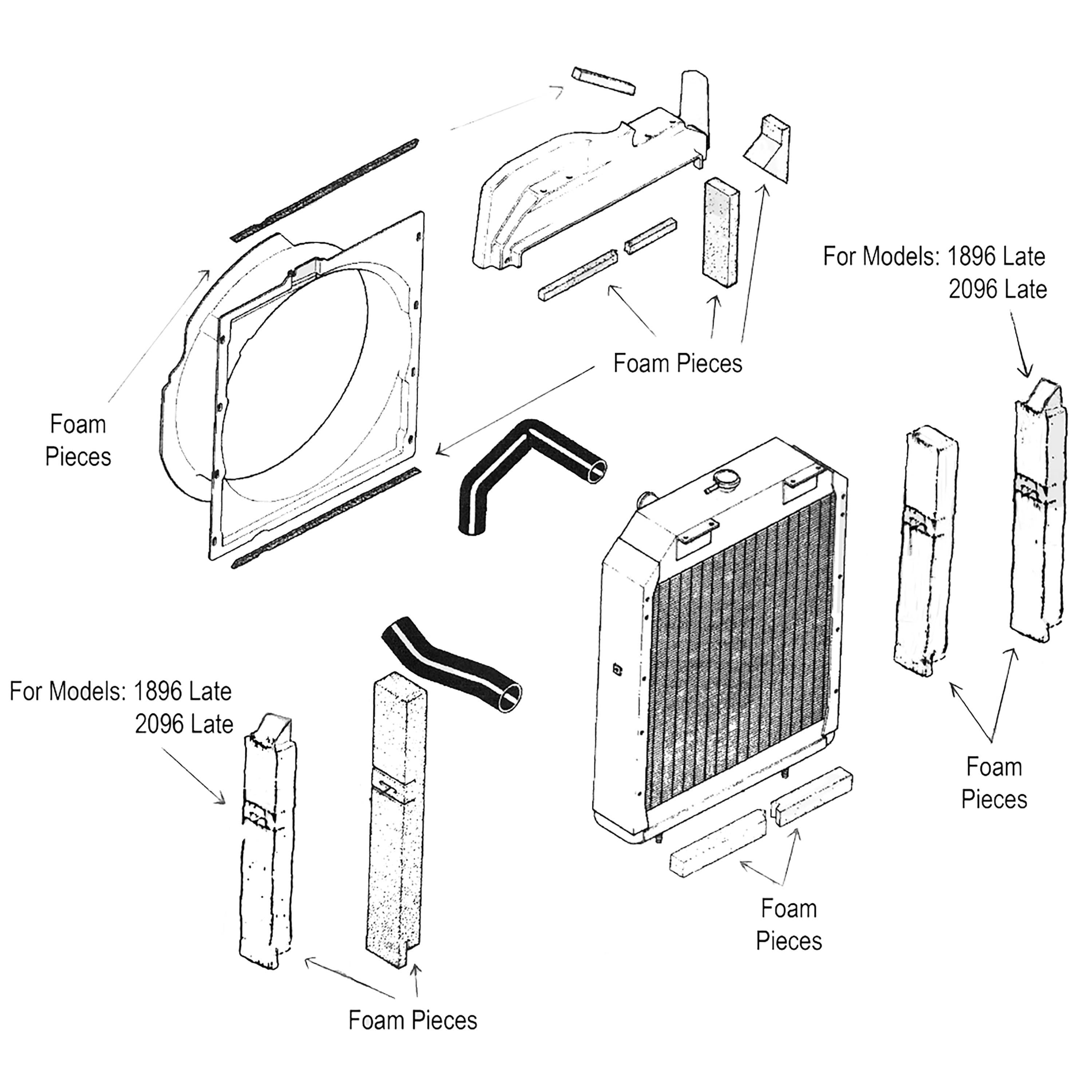 Radiator Cushion Foam Kit
